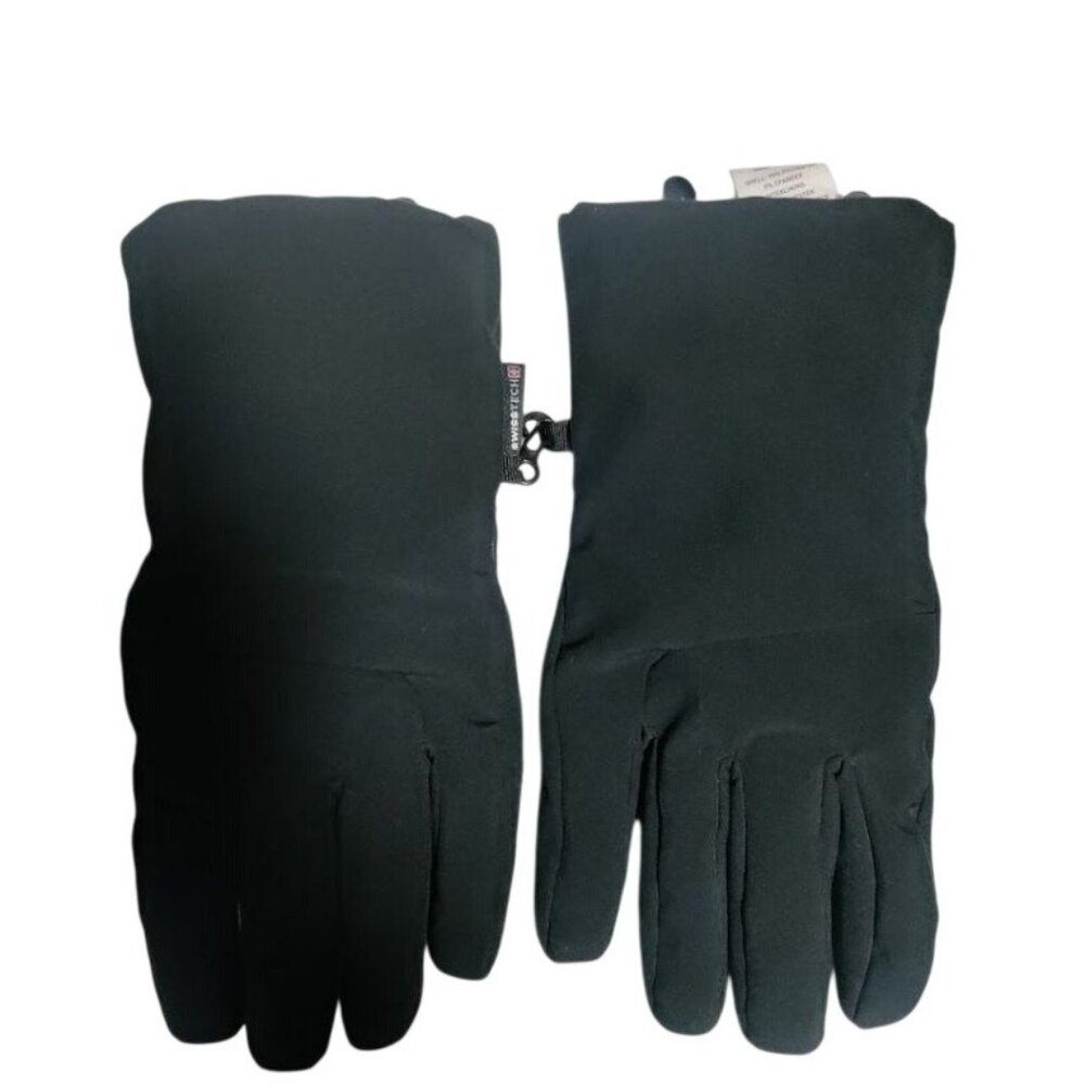 Swiss Tech Performance Gear Polyester Spandex Black Winter Gloves Unisex Size L
